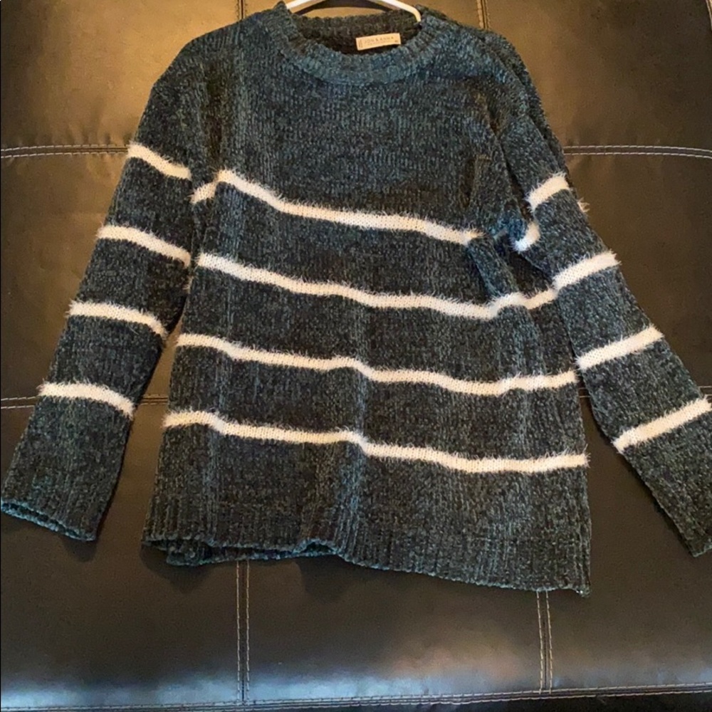 Green Velvet Sweater